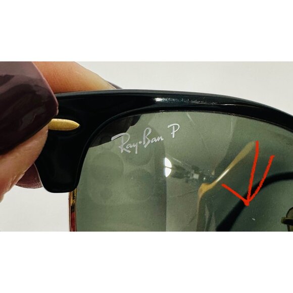 Ray-Ban Clubmaster RB 3016 Classic Polarized Sunglasses Italy W/Case & Cleaning - Picture 14 of 16